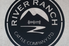 ranch company metal signage